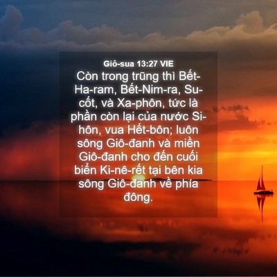 Picture 04 - Giô-sua 13:27 VIE - Còn trong trũng thì Bết-Ha-ram, - Bible Verse Picture