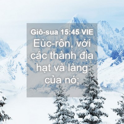 Picture 04 - Giô-sua 15:45 VIE - Eùc-rôn, với các thành địa hạt và - Bible Verse Picture