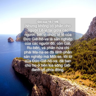 Picture 04 - Giô-sua 18:7 VIE - Nhưng không có phần cho người Lê-vi - Bible Verse Picture