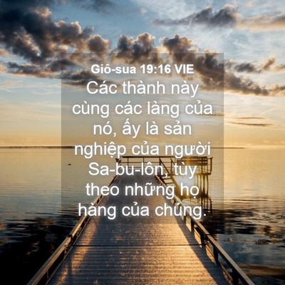 Picture 04 - Giô-sua 19:16 VIE - Các thành này cùng các làng của nó, ấy - Bible Verse Picture