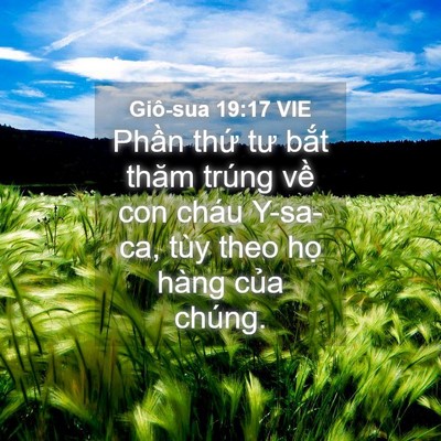 Picture 04 - Giô-sua 19:17 VIE - Phần thứ tư bắt thăm trúng về con - Bible Verse Picture