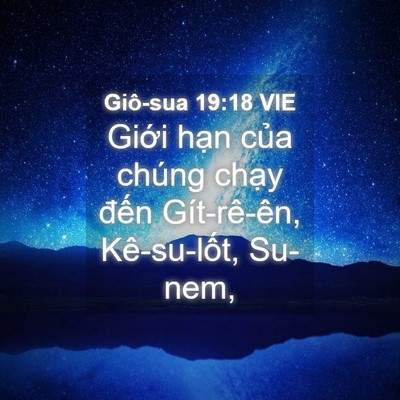 Picture 04 - Giô-sua 19:18 VIE - Giới hạn của chúng chạy đến - Bible Verse Picture