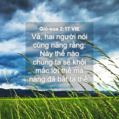 Picture 04 - Giô-sua 2:17 VIE - Vả, hai người nói cùng nàng rằng: Này - Bible Verse Picture