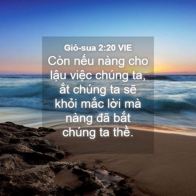 Picture 04 - Giô-sua 2:20 VIE - Còn nếu nàng cho lậu việc chúng ta, ắt - Bible Verse Picture