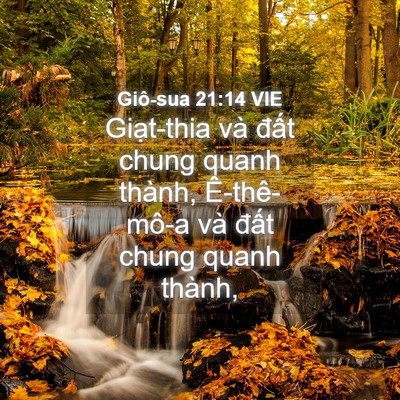 Picture 04 - Giô-sua 21:14 VIE - Giạt-thia và đất chung quanh thành, - Bible Verse Picture