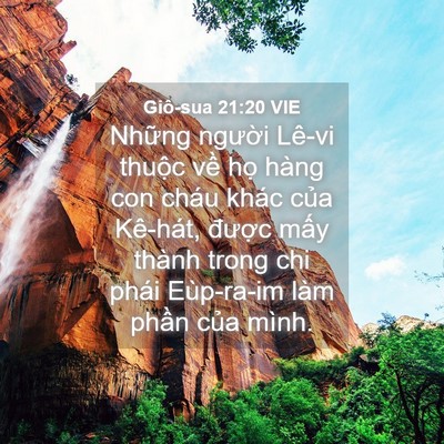 Picture 04 - Giô-sua 21:20 VIE - Những người Lê-vi thuộc về họ hàng - Bible Verse Picture