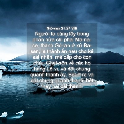 Picture 04 - Giô-sua 21:27 VIE - Người ta cũng lấy trong phân nửa chi - Bible Verse Picture