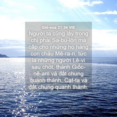 Picture 04 - Giô-sua 21:34 VIE - Người ta cũng lấy trong chi phái - Bible Verse Picture