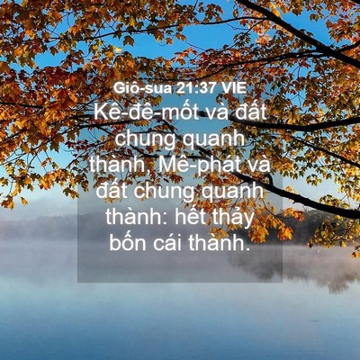 Picture 04 - Giô-sua 21:37 VIE - Kê-đê-mốt và đất chung quanh thành, - Bible Verse Picture