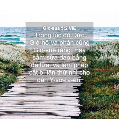 Picture 04 - Giô-sua 5:2 VIE - Trong lúc đó Đức Giê-hô-va phán cùng - Bible Verse Picture