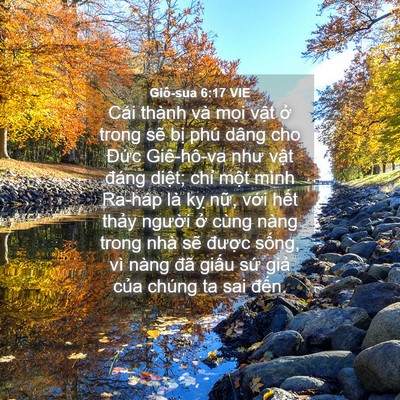 Picture 04 - Giô-sua 6:17 VIE - Cái thành và mọi vật ở trong sẽ bị - Bible Verse Picture
