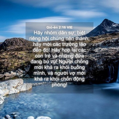 Picture 04 - Giô-ên 2:16 VIE - Hãy nhóm dân sự, biệt riêng hội chúng - Bible Verse Picture