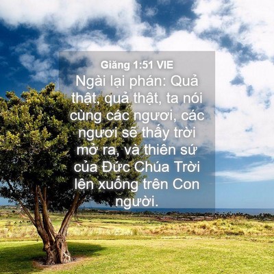 Picture 04 - Giăng 1:51 VIE - Ngài lại phán: Quả thật, quả thật, ta - Bible Verse Picture