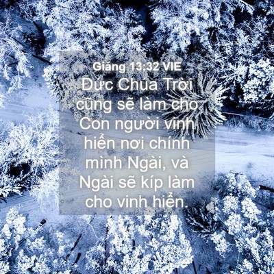Picture 04 - Giăng 13:32 VIE - Đức Chúa Trời cũng sẽ làm cho Con - Bible Verse Picture
