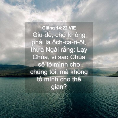 Picture 04 - Giăng 14:22 VIE - Giu-đe, chớ không phải là - Bible Verse Picture