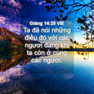 Picture 04 - Giăng 14:25 VIE - Ta đã nói những điều đó với các - Bible Verse Picture