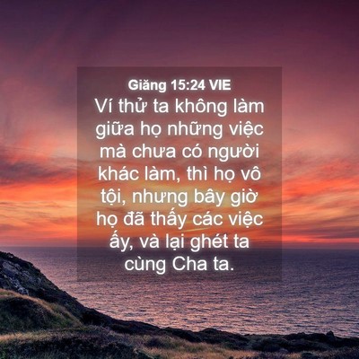 Picture 04 - Giăng 15:24 VIE - Ví thử ta không làm giữa họ những - Bible Verse Picture