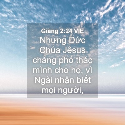 Picture 04 - Giăng 2:24 VIE - Nhưng Đức Chúa Jêsus chẳng phó thác - Bible Verse Picture