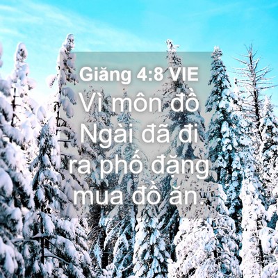 Picture 04 - Giăng 4:8 VIE - Vì môn đồ Ngài đã đi ra phố đặng - Bible Verse Picture