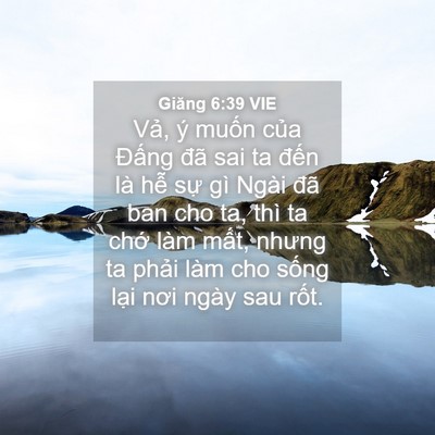 Picture 04 - Giăng 6:39 VIE - Vả, ý muốn của Đấng đã sai ta đến - Bible Verse Picture