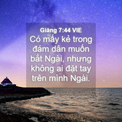 Picture 04 - Giăng 7:44 VIE - Có mấy kẻ trong đám dân muốn bắt - Bible Verse Picture