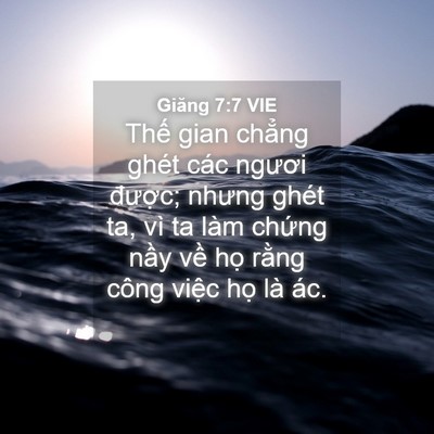 Picture 04 - Giăng 7:7 VIE - Thế gian chẳng ghét các ngươi được; - Bible Verse Picture