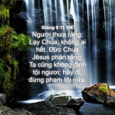 Picture 04 - Giăng 8:11 VIE - Người thưa rằng: Lạy Chúa, không ai - Bible Verse Picture