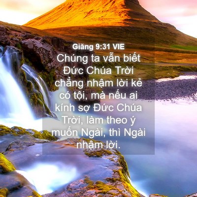 Picture 04 - Giăng 9:31 VIE - Chúng ta vẫn biết Đức Chúa Trời - Bible Verse Picture