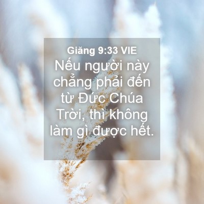 Picture 04 - Giăng 9:33 VIE - Nếu người này chẳng phải đến từ - Bible Verse Picture
