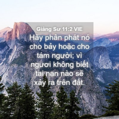Picture 04 - Giảng Sư 11:2 VIE - Hãy phân phát nó cho bảy hoặc cho tám - Bible Verse Picture