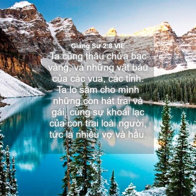 Picture 04 - Giảng Sư 2:8 VIE - Ta cũng thâu chứa bạc vàng, và những - Bible Verse Picture