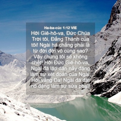 Picture 04 - Ha-ba-cúc 1:12 VIE - Hỡi Giê-hô-va, Đức Chúa Trời tôi, - Bible Verse Picture
