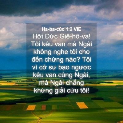 Picture 04 - Ha-ba-cúc 1:2 VIE - Hỡi Đức Giê-hô-va! Tôi kêu van mà Ngài - Bible Verse Picture