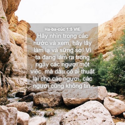 Picture 04 - Ha-ba-cúc 1:5 VIE - Hãy nhìn trong các nước và xem, hãy lấy - Bible Verse Picture