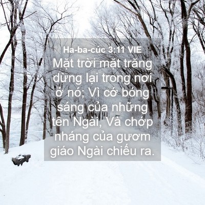 Picture 04 - Ha-ba-cúc 3:11 VIE - Mặt trời mặt trăng dừng lại trong nơi - Bible Verse Picture