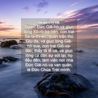 Picture 04 - Ha-gai 1:14 VIE - Đoạn, Đức Giê-hô-va giục lòng - Bible Verse Picture