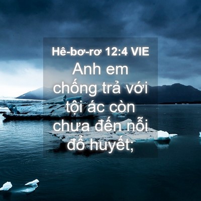 Picture 04 - Hê-bơ-rơ 12:4 VIE - Anh em chống trả với tội ác còn chưa - Bible Verse Picture