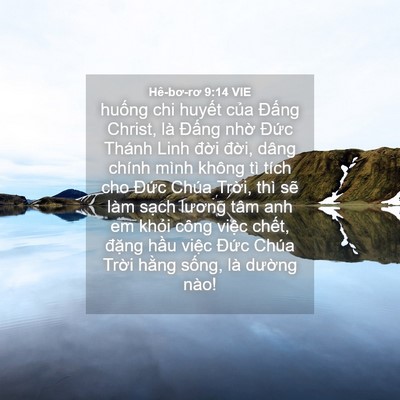 Picture 04 - Hê-bơ-rơ 9:14 VIE - huống chi huyết của Đấng Christ, là - Bible Verse Picture