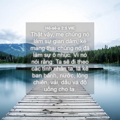 Picture 04 - Hô-sê-a 2:5 VIE - Thật vậy, mẹ chúng nó làm sự gian - Bible Verse Picture
