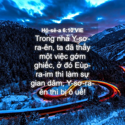 Picture 04 - Hô-sê-a 6:10 VIE - Trong nhà Y-sơ-ra-ên, ta đã thấy một - Bible Verse Picture