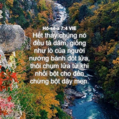 Picture 04 - Hô-sê-a 7:4 VIE - Hết thảy chúng nó đều tà dâm, giống - Bible Verse Picture