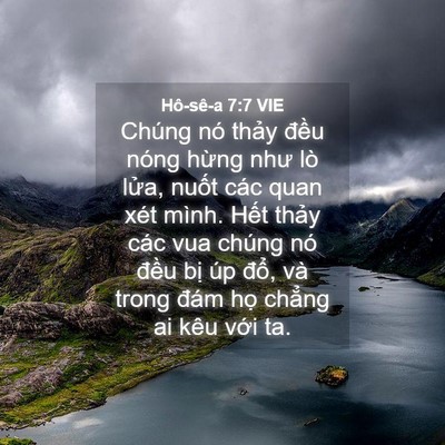 Picture 04 - Hô-sê-a 7:7 VIE - Chúng nó thảy đều nóng hừng như lò - Bible Verse Picture