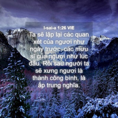 Picture 04 - I-sai-a 1:26 VIE - Ta sẽ lập lại các quan xét của ngươi - Bible Verse Picture