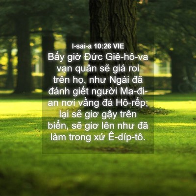 Picture 04 - I-sai-a 10:26 VIE - Bấy giờ Đức Giê-hô-va vạn quân sẽ - Bible Verse Picture