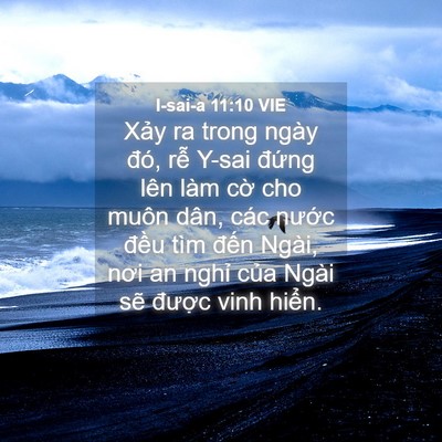 Picture 04 - I-sai-a 11:10 VIE - Xảy ra trong ngày đó, rễ Y-sai đứng - Bible Verse Picture