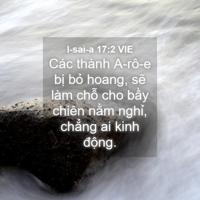 Picture 04 - I-sai-a 17:2 VIE - Các thành A-rô-e bị bỏ hoang, sẽ làm - Bible Verse Picture