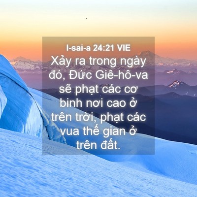 Picture 04 - I-sai-a 24:21 VIE - Xảy ra trong ngày đó, Đức Giê-hô-va - Bible Verse Picture