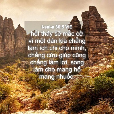 Picture 04 - I-sai-a 30:5 VIE - hết thảy sẽ mắc cỡ vì một dân kia - Bible Verse Picture