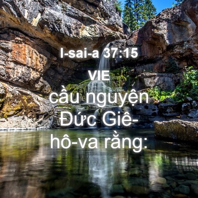 Picture 04 - I-sai-a 37:15 VIE - cầu nguyện Đức Giê-hô-va - Bible Verse Picture