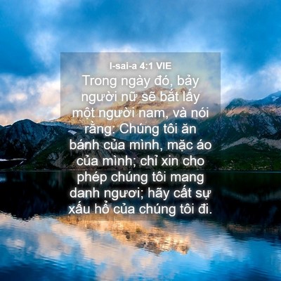 Picture 04 - I-sai-a 4:1 VIE - Trong ngày đó, bảy người nữ sẽ bắt - Bible Verse Picture